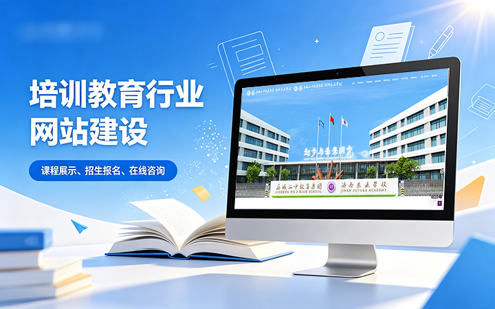 瓦力游戏教育培训行业官网建设_学校培训机构网站设计制作